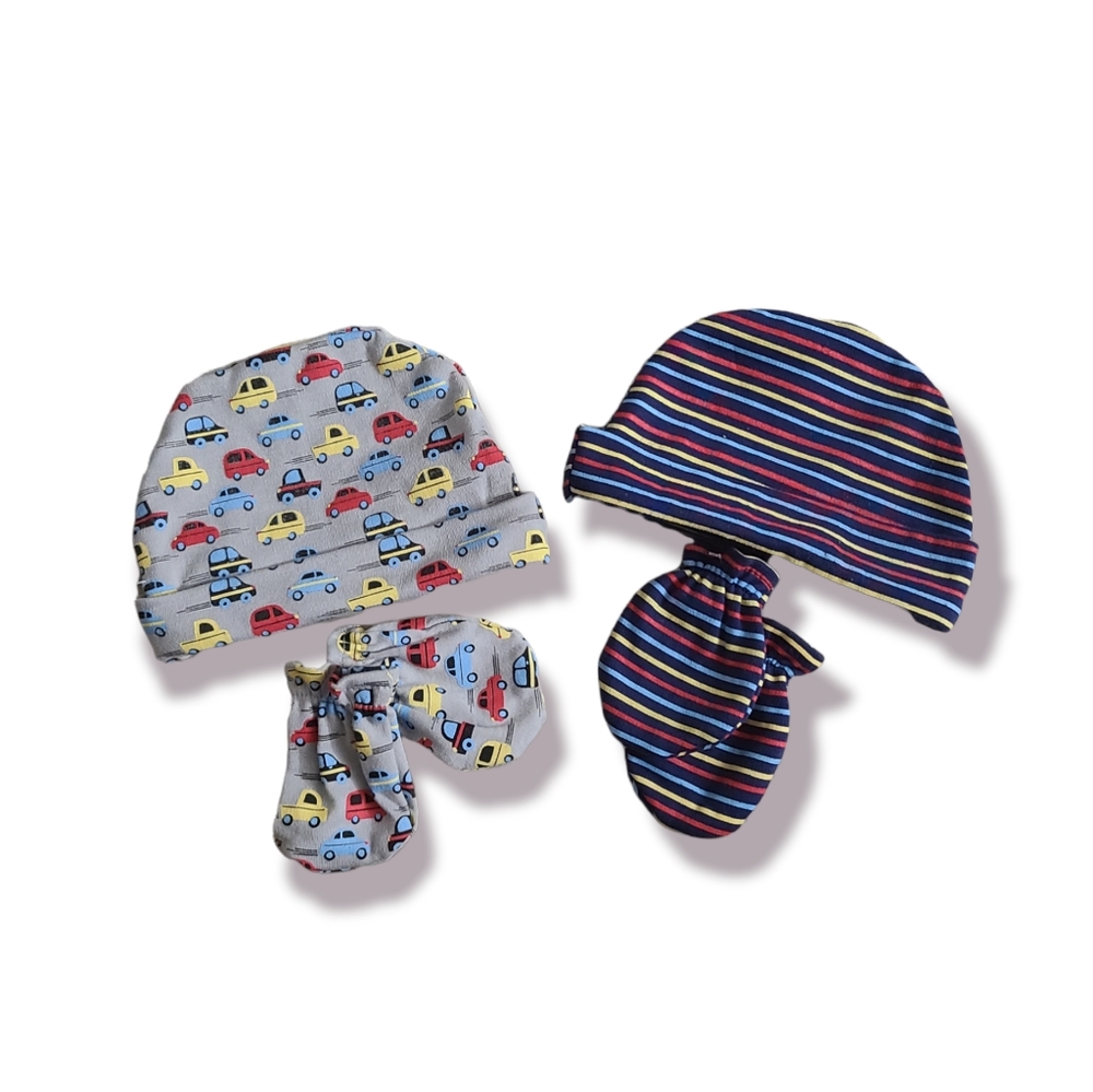 Infant Hat and Mitten Set